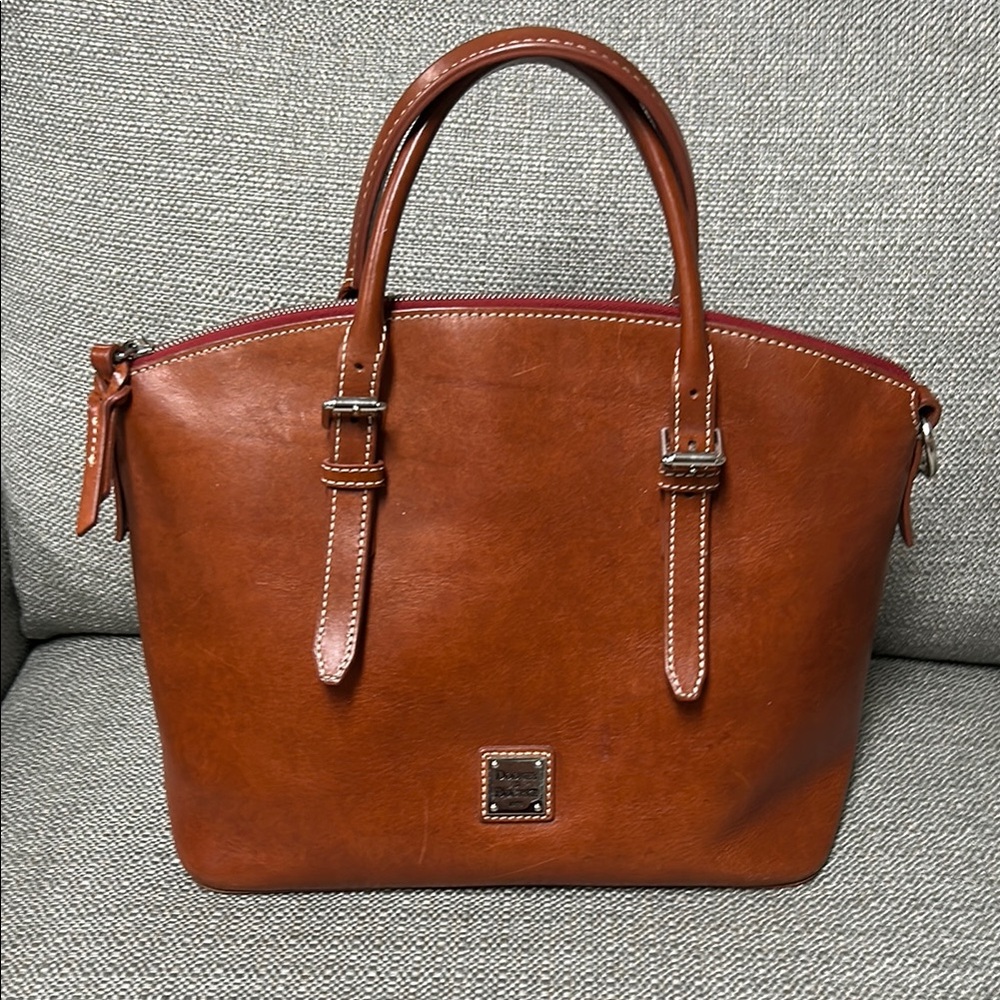 Dooney and Bourke Leather Satchel - Ginger